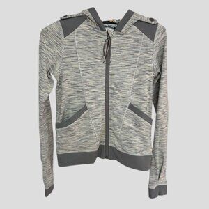 Ivivva By Lululemon Heather Grey Athletic Stretch Hoodie